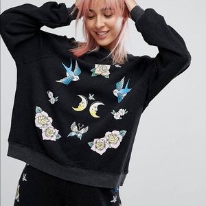 Wildfox Bird and Rose Sweatshirt